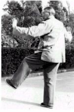 Hao Shaoru performing Zuo Deng Jiao (Left Heel Kick)